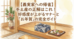 【義実家への帰省】手土産の正解はこれ！好感度が上がるマナーと「お年賀」の完全ガイド