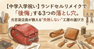 【中学入学祝い】ランドセルリメイクで「後悔」する3つの落とし穴。元百貨店員が教える“失敗しない”工房の選び方