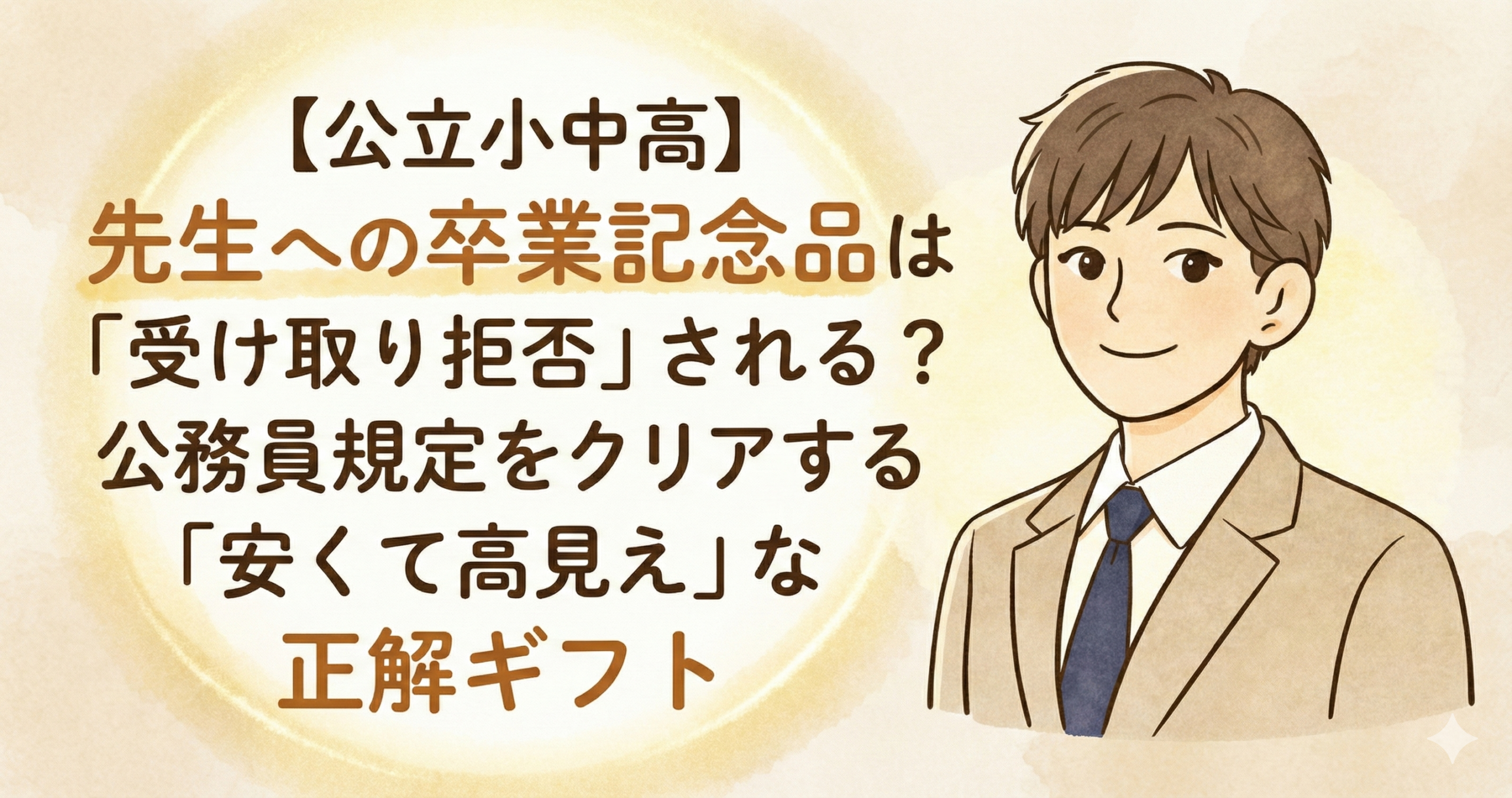 【公立小中高】先生への卒業記念品は「受け取り拒否」される？公務員規定をクリアする「安くて高見え」な正解ギフト