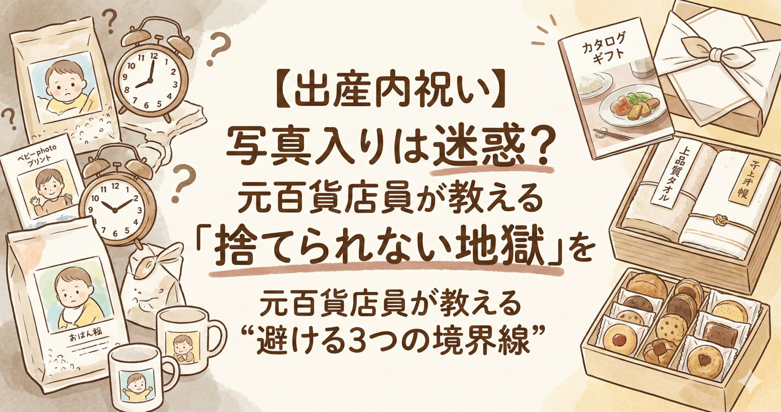 【出産内祝い】写真入りは迷惑？元百貨店員が教える「捨てられない地獄」を避ける3つの境界線