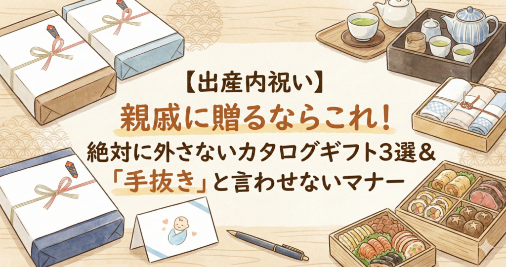 【出産内祝い】親戚に贈るならこれ！絶対に外さないカタログギフト3選＆「手抜き」と言わせないマナー
