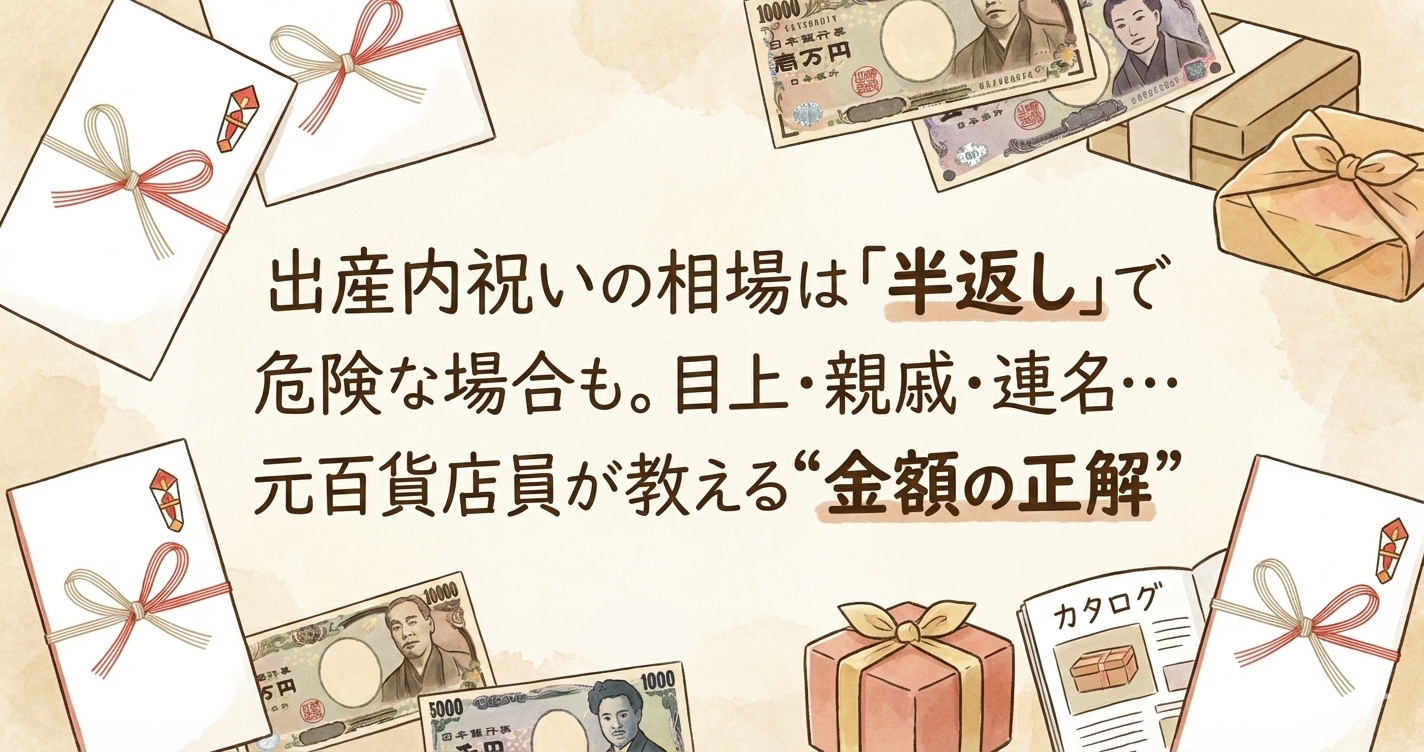 出産内祝いの相場は「半返し」で危険な場合も。目上・親戚・連名…元百貨店員が教える“金額の正解”